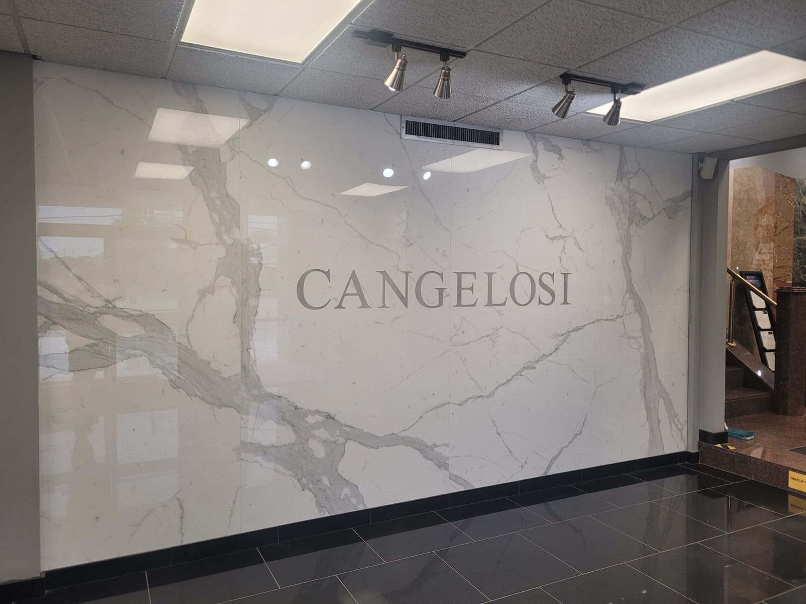Cangelosi Company showroom entrance at the Missouri City, TX facility
