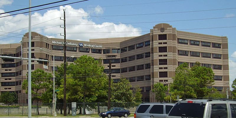 DeBakey VA Medical Center Houston stonework by Cangelosi Company